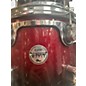 Used PDP by DW 6 Piece CONCEPT MAPLE 6 PIECE Red to Black Fade Drum Kit