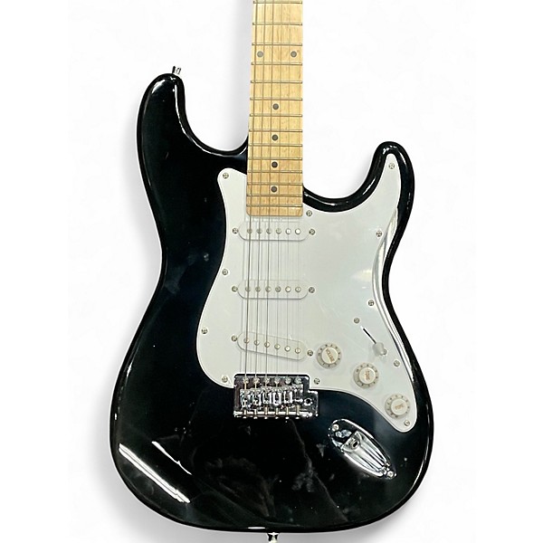 Used Kona STRATOCASTER Black Solid Body Electric Guitar