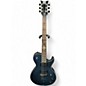 Used Schecter Guitar Research Damien Elite Solo Metallic Blue Solid Body Electric Guitar thumbnail