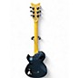 Used Schecter Guitar Research Damien Elite Solo Metallic Blue Solid Body Electric Guitar