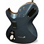 Used Schecter Guitar Research Damien Elite Solo Metallic Blue Solid Body Electric Guitar