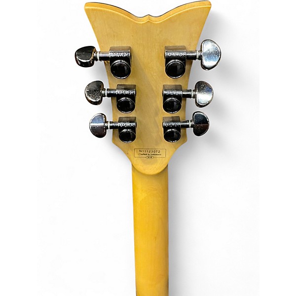 Used Schecter Guitar Research Damien Elite Solo Metallic Blue Solid Body Electric Guitar