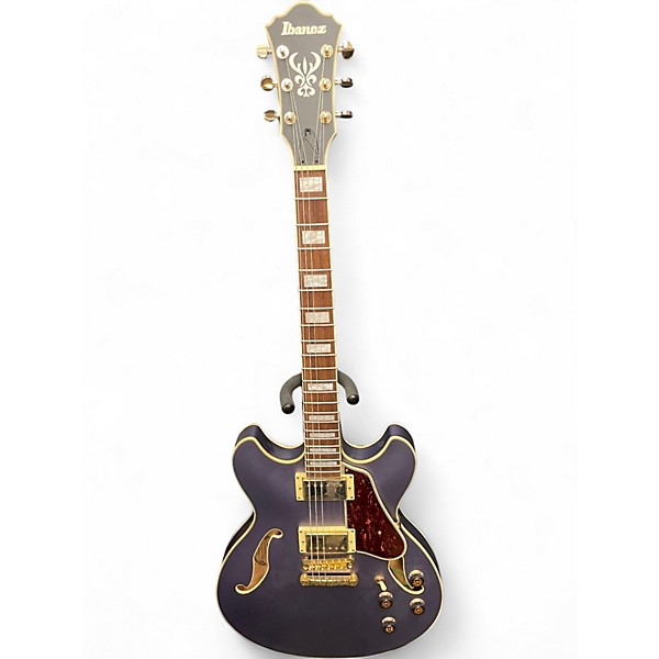 Used Ibanez AS73G Purple Hollow Body Electric Guitar