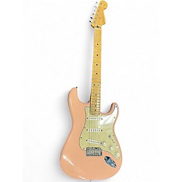 Used 2020 Fender Player Stratocaster Shell Pink Solid Body Electric Guitar
