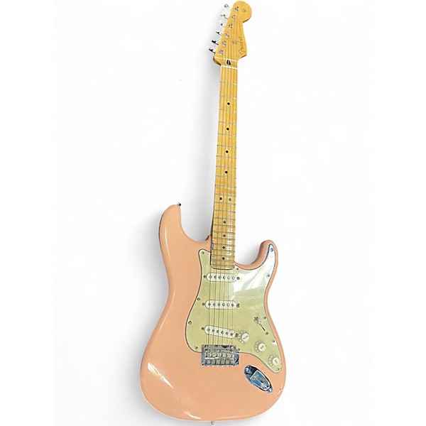 Used 2020 Fender Player Stratocaster Shell Pink Solid Body Electric Guitar