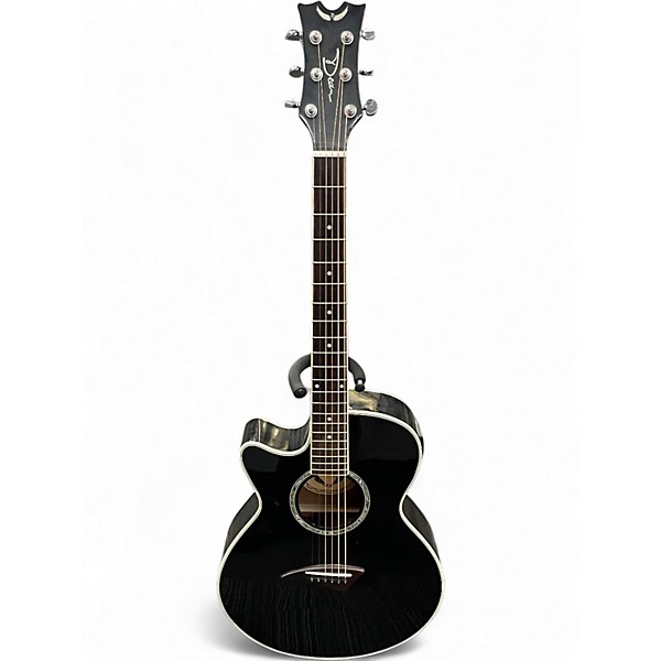 Used Dean PELH Black Acoustic Electric Guitar