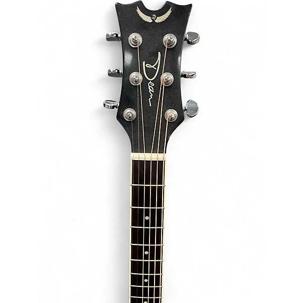 Used Dean PELH Black Acoustic Electric Guitar