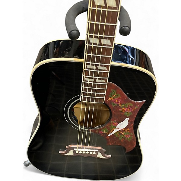 Used Epiphone Dove Black Acoustic Guitar