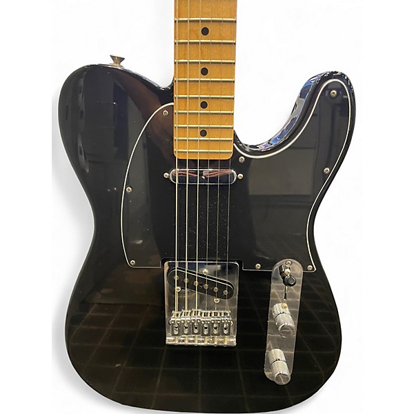 Used Fender Telecaster Black Solid Body Electric Guitar