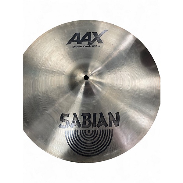 Used SABIAN 16in AAX Studio Crash Brilliant Cymbal