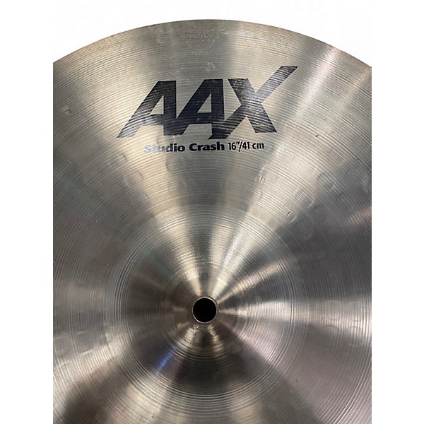 Used SABIAN 16in AAX Studio Crash Brilliant Cymbal
