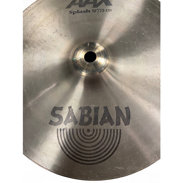 Used SABIAN 10in AAX Splash Brilliant Cymbal