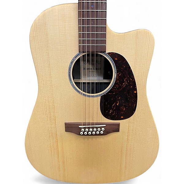 Used Martin DCX2E Natural 12 String Acoustic Electric Guitar