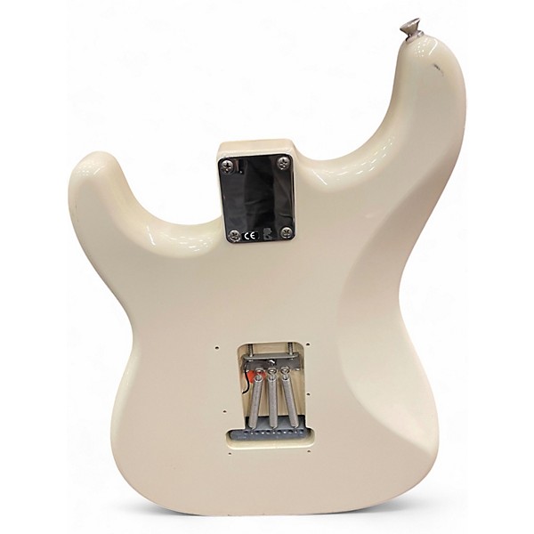 Used Starcaster by Fender Stratocaster Olympic White Solid Body Electric Guitar