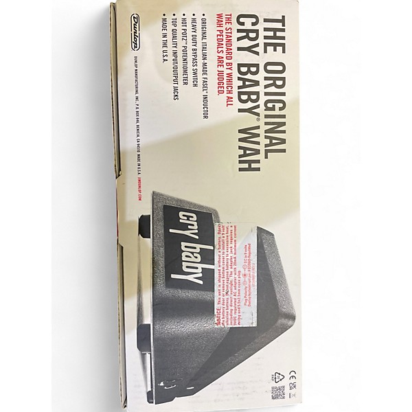 Used Dunlop Original Cry Baby Wah Effect Pedal