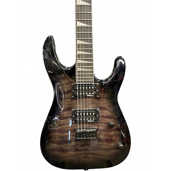 Used Jackson JS32 Dinky Trans Black Solid Body Electric Guitar