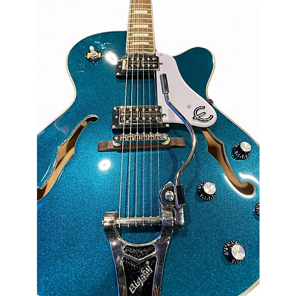 Used Epiphone Swingster Metallic Aqua Marine Hollow Body Electric Guitar