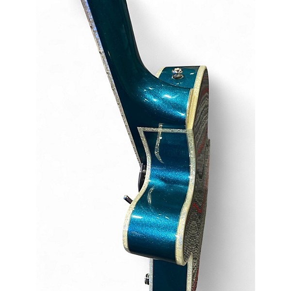 Used Epiphone Swingster Metallic Aqua Marine Hollow Body Electric Guitar