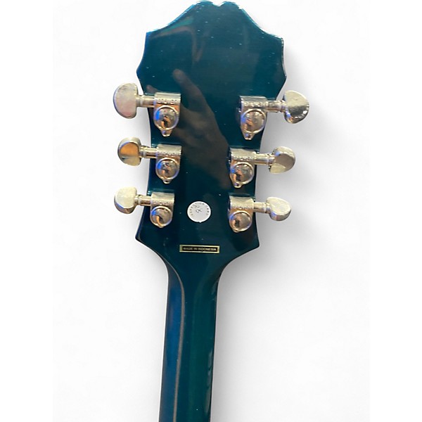 Used Epiphone Swingster Metallic Aqua Marine Hollow Body Electric Guitar