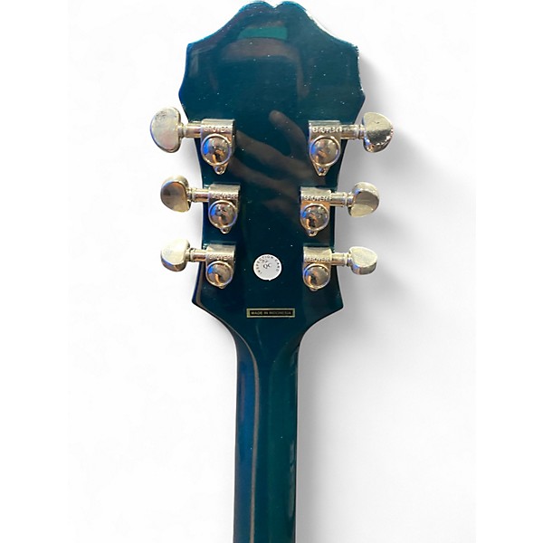 Used Epiphone Swingster Metallic Aqua Marine Hollow Body Electric Guitar