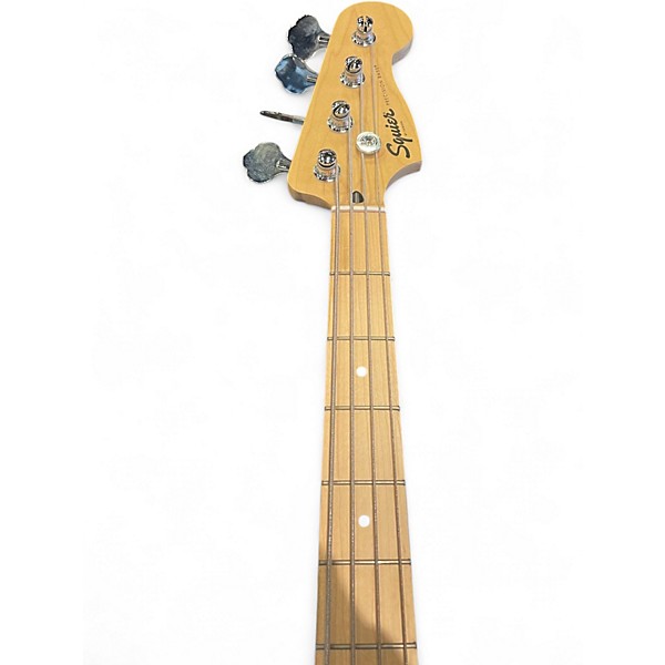 Used Squier Precision Bass Surf Green Electric Bass Guitar