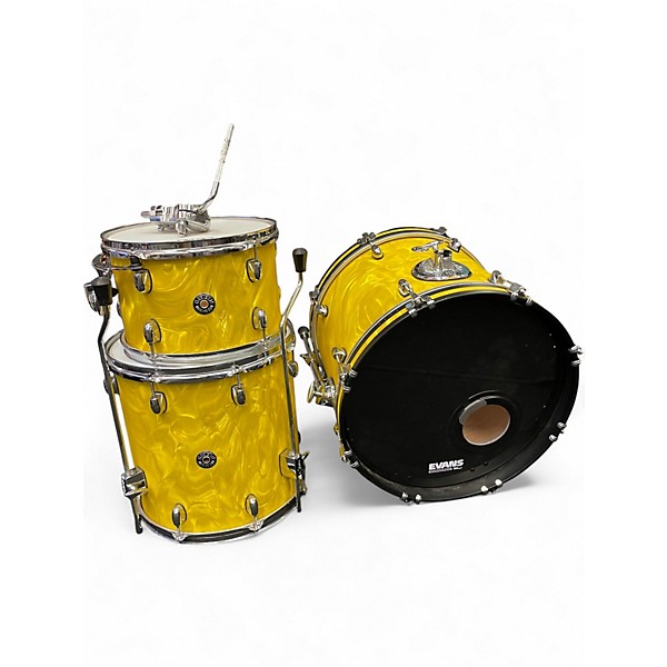 Used Gretsch Drums 3 Piece Catalina Club Series Yellow Drum Kit