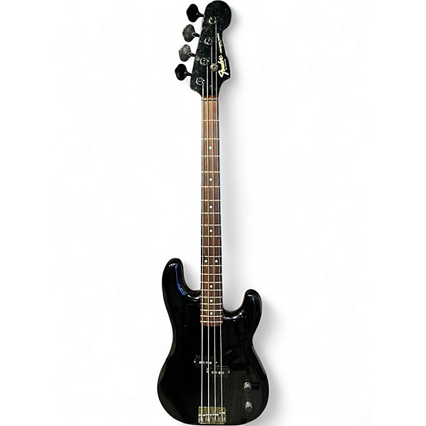 Vintage 1980s Fender Contemporary Precision Black Electric Bass Guitar