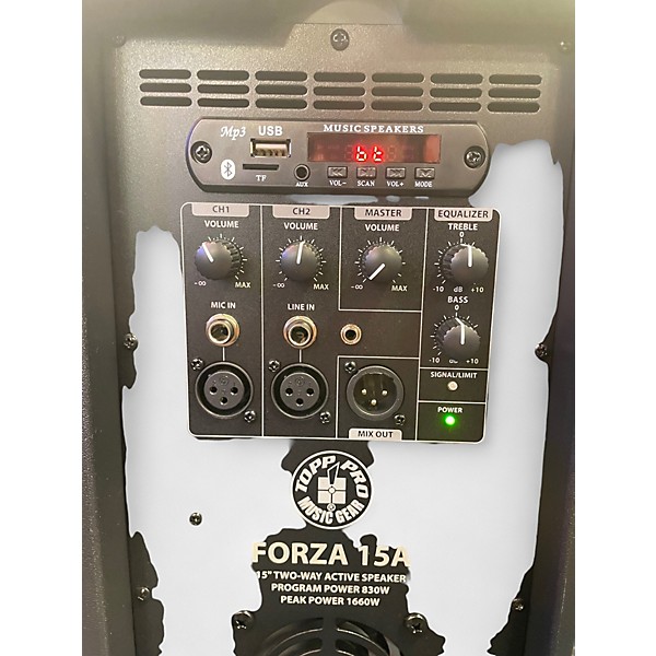 Used Topp Pro FORZA 15A Active 1600W Powered Speaker