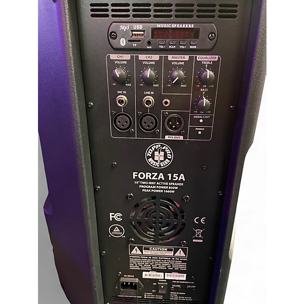 Used Topp Pro FORZA 15A Active 1600W Powered Speaker
