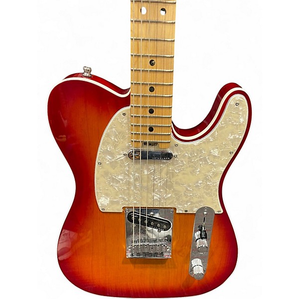 Used Fender American Elite Telecaster Heritage Cherry Sunburst Solid Body Electric Guitar