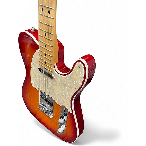 Used Fender American Elite Telecaster Heritage Cherry Sunburst Solid Body Electric Guitar