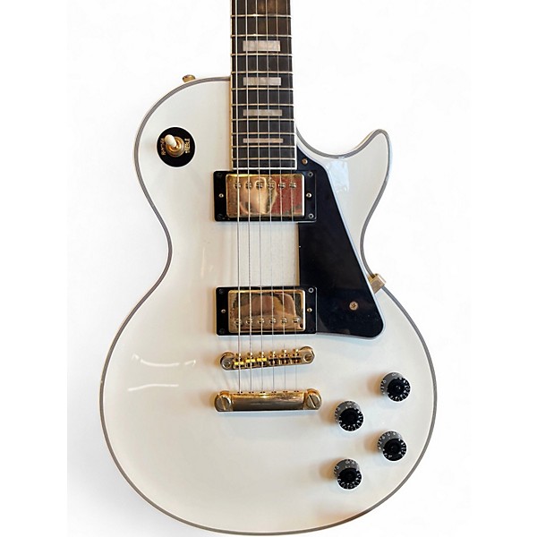 Used Epiphone Les Paul Custom Alpine White Solid Body Electric Guitar