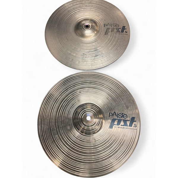 Used Paiste 14in PST5 Hi Hat Pair Cymbal
