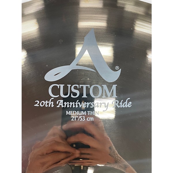 Used Zildjian 21in A Custom 20th Anniversary Ride Cymbal