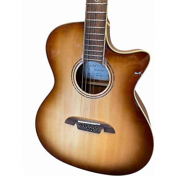 Used Alvarez AG60-8CESHB Natural Acoustic Electric Guitar