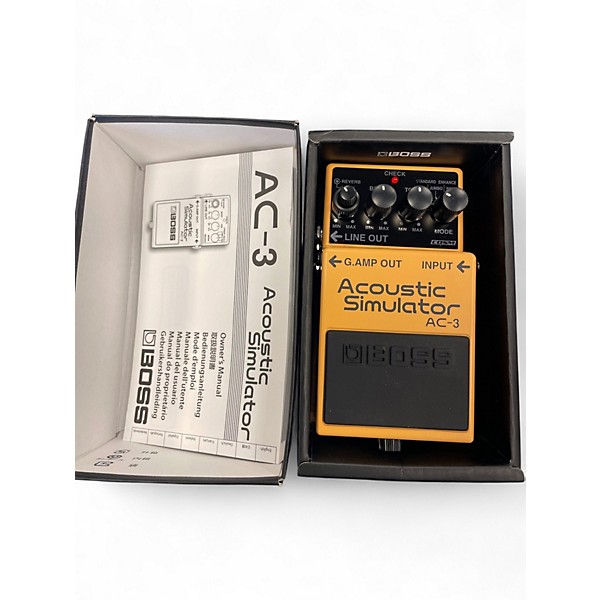 Used BOSS AC3 Acoustic Simulator Effect Pedal