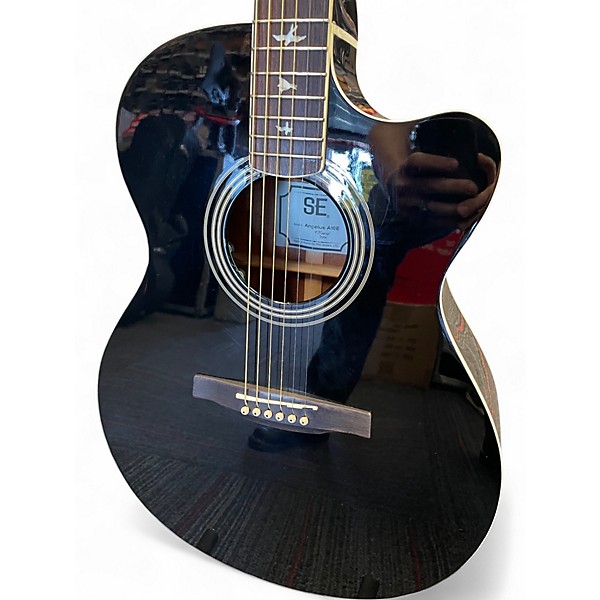 Used PRS Angelus Standard SE Black Acoustic Guitar
