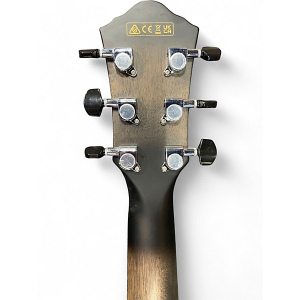 Used Ibanez AEWC400-TKS Trans Black Acoustic Electric Guitar