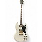 Used 2018 Gibson SG Standard Gold Series Alpine White Solid Body Electric Guitar thumbnail