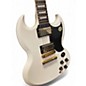 Used 2018 Gibson SG Standard Gold Series Alpine White Solid Body Electric Guitar