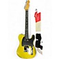 Used 2025 Fender American Ultra II Telecaster Black and Yellow Solid Body Electric Guitar