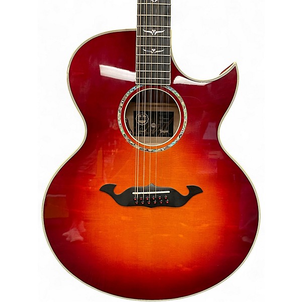 Used Taylor C55E B6025 Cherry Sunburst 12 String Acoustic Electric Guitar