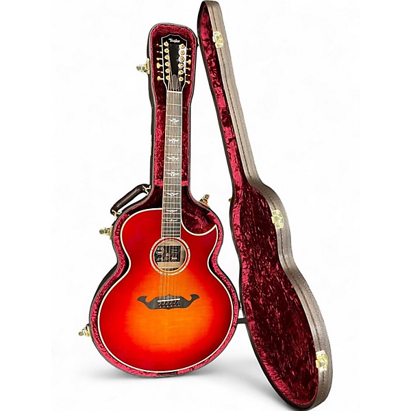 Used Taylor C55E B6025 Cherry Sunburst 12 String Acoustic Electric Guitar