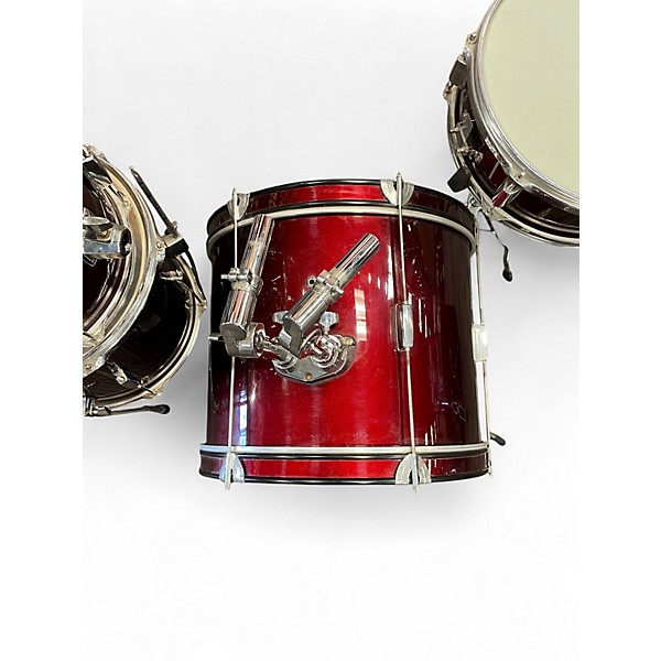 Used Rogue 5 Piece BEGINNER 5 PIECE DRUM KIT Wine Red Drum Kit