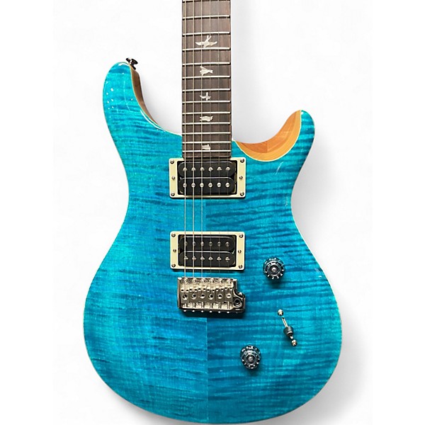 Used PRS SE Custom 24 Turquoise Solid Body Electric Guitar