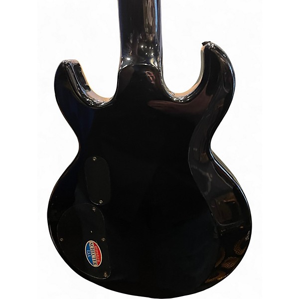 Used Schecter Guitar Research Devil Tribal Bass Black Electric Bass Guitar