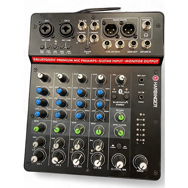 Used Harbinger LV8 Powered Mixer