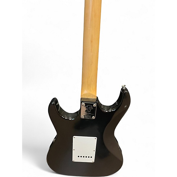 Used Lyon By Washburn Stratocaster Black Solid Body Electric Guitar