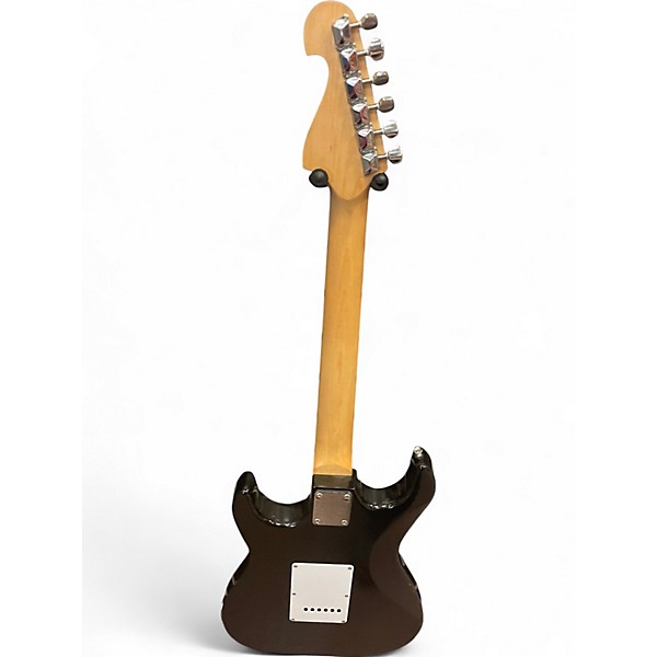 Used Lyon By Washburn Stratocaster Black Solid Body Electric Guitar
