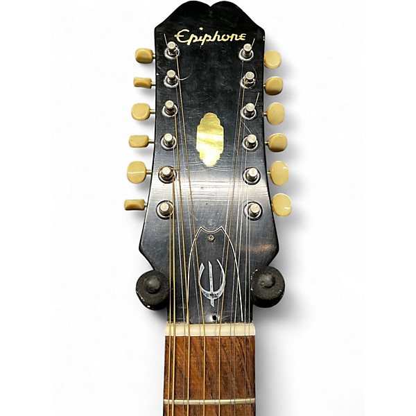 Vintage 1960s Epiphone Bard FT112 Vintage Natural 12 String Acoustic Guitar
